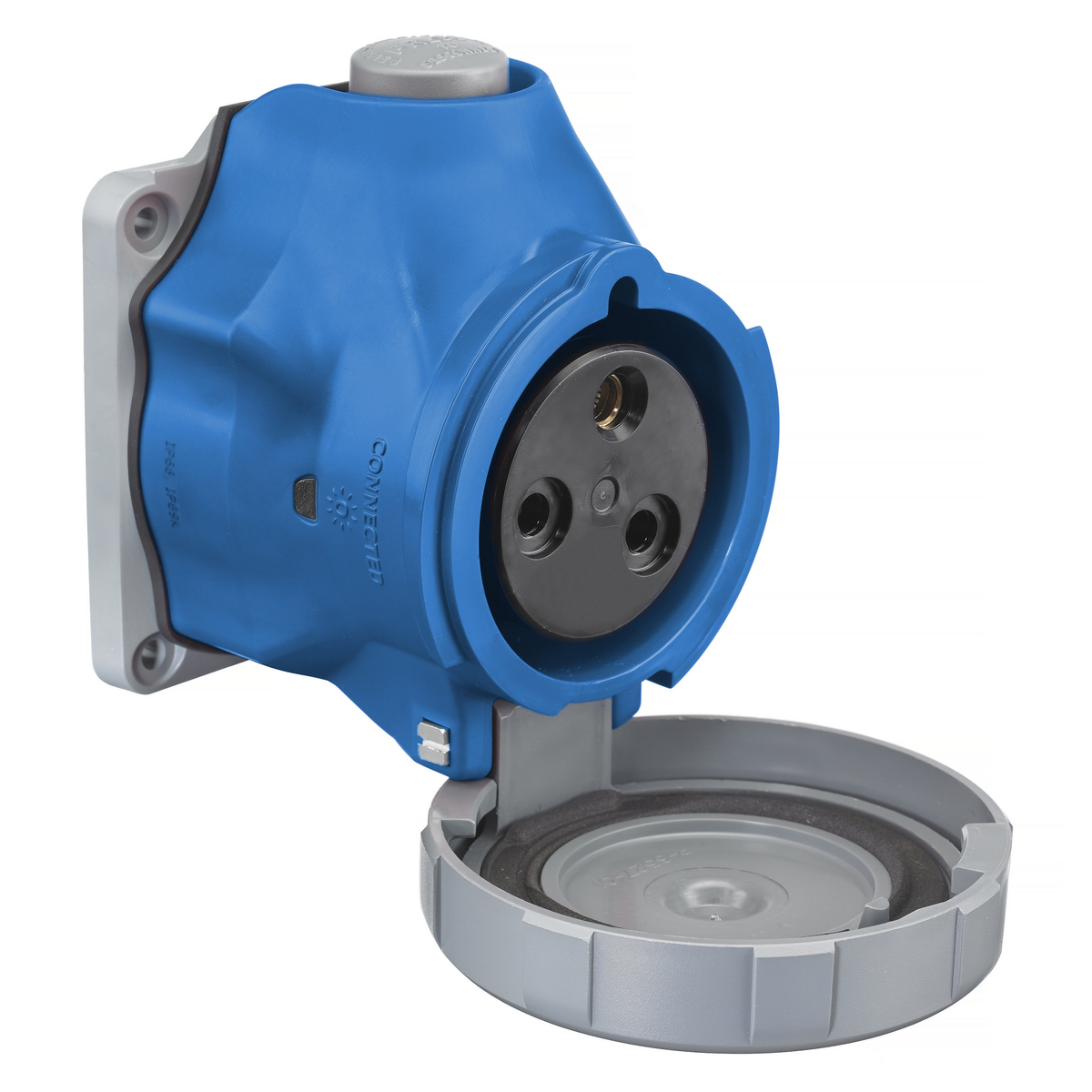 Product image for Receptacle IEC pin and sleeve 2P3W 250V/30AMP 220-240V/32AMP
