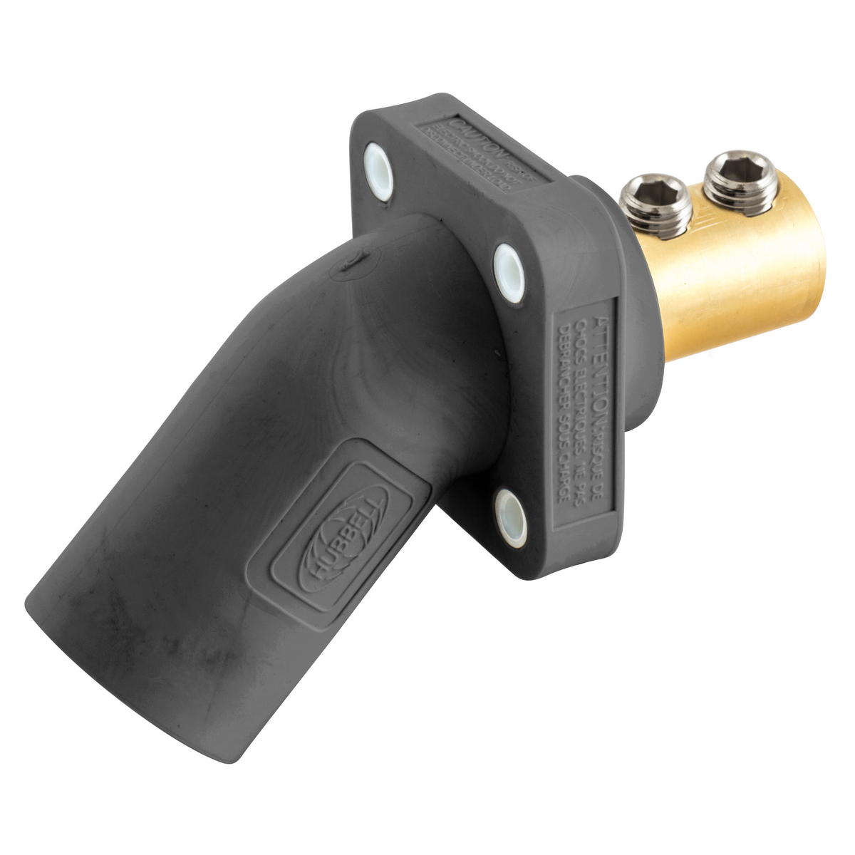 Product image for HUB HBLMRABK RECEPTACLE 300A 400A SP PANEL MOUNT ANGLE MALE BLACK 4- 4/0 600VAC 250VDC