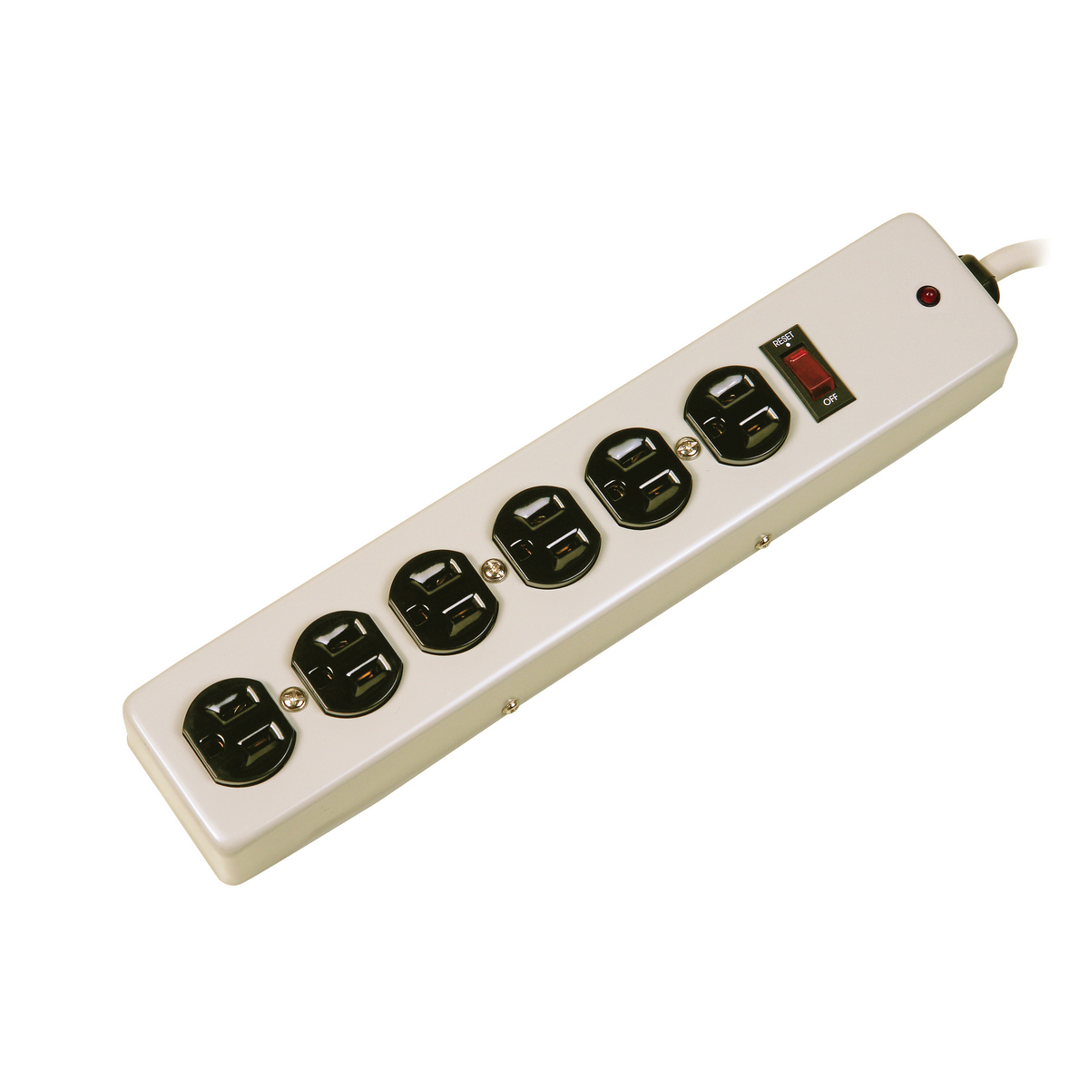 Product image for Strip plug 6-outlet 1050joule 15A 125V office white