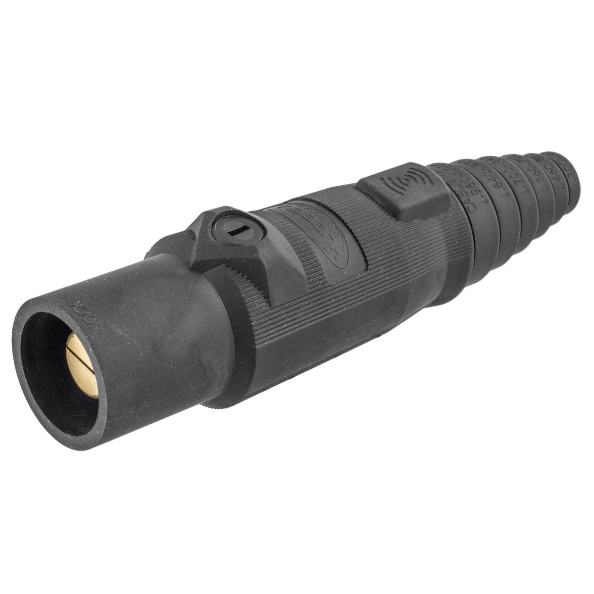 Product image for SINGLEPOLE, 400A MALE PLUG, BLACK (MS90)