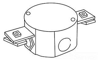 Product image for JCT-BX W/ 2 BRKTS OPPOSITE SIDE STL