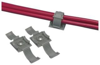 Product image for Clincher™ ARC.68-A-C14 Adjustable Clamp, Gray, PP, Rubber Adh., 1x1", PK100