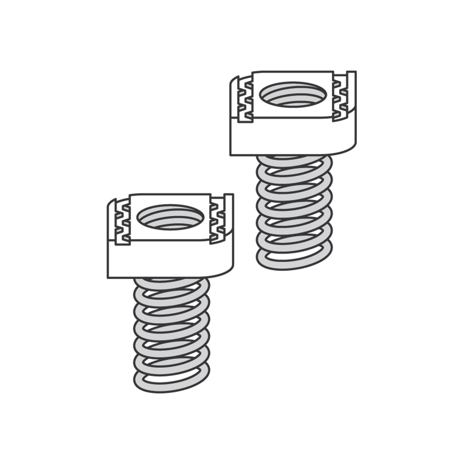 Product image for Nut spring metric elec-galvanized 12mm 100qty