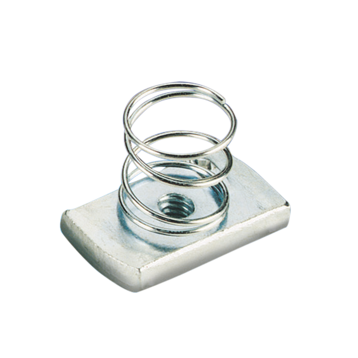 Product image for Nut spring channel short elec galv steel 3/8in