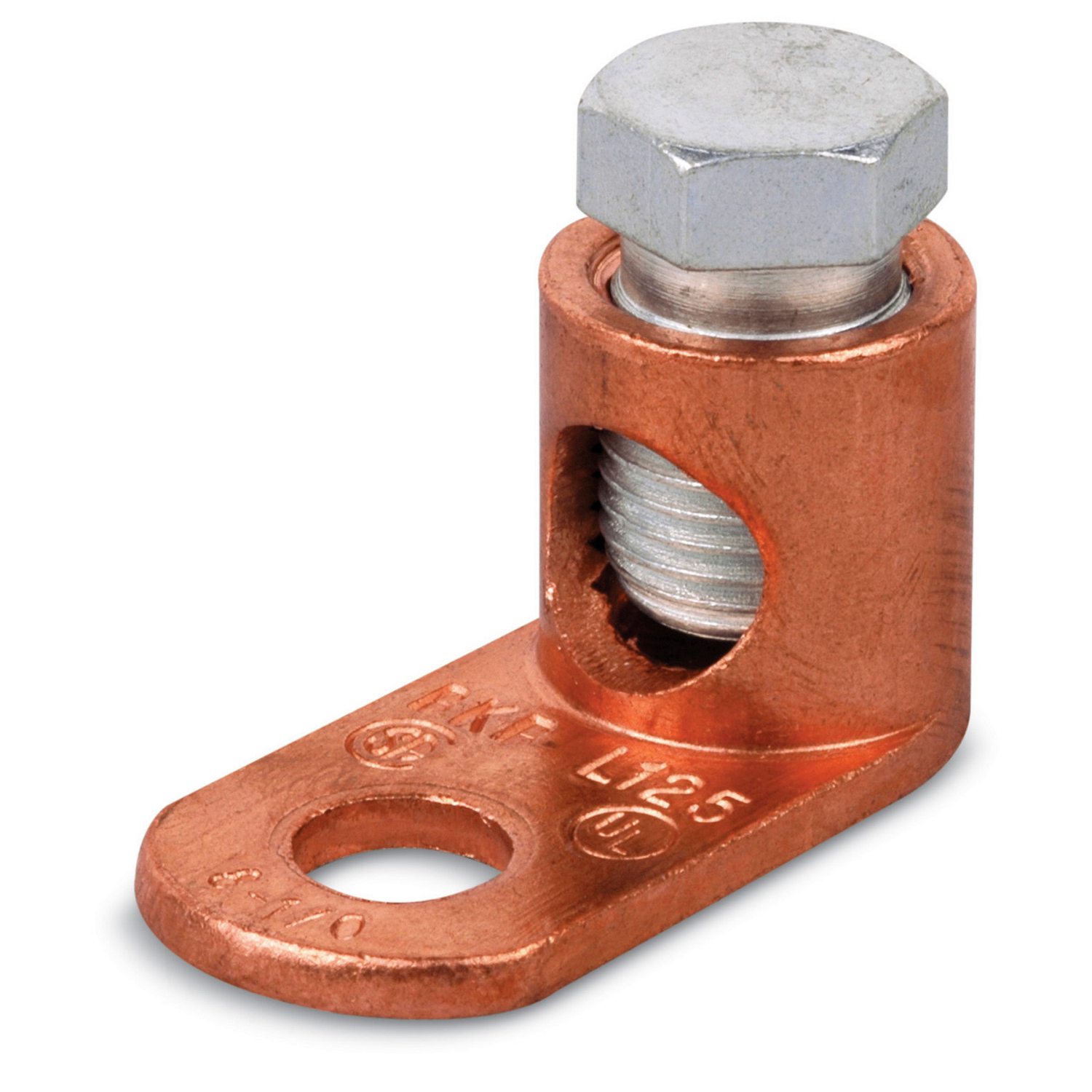 Product image for Connector mech hex 1-cond 8-1/0AWG 21/64in 1-hle