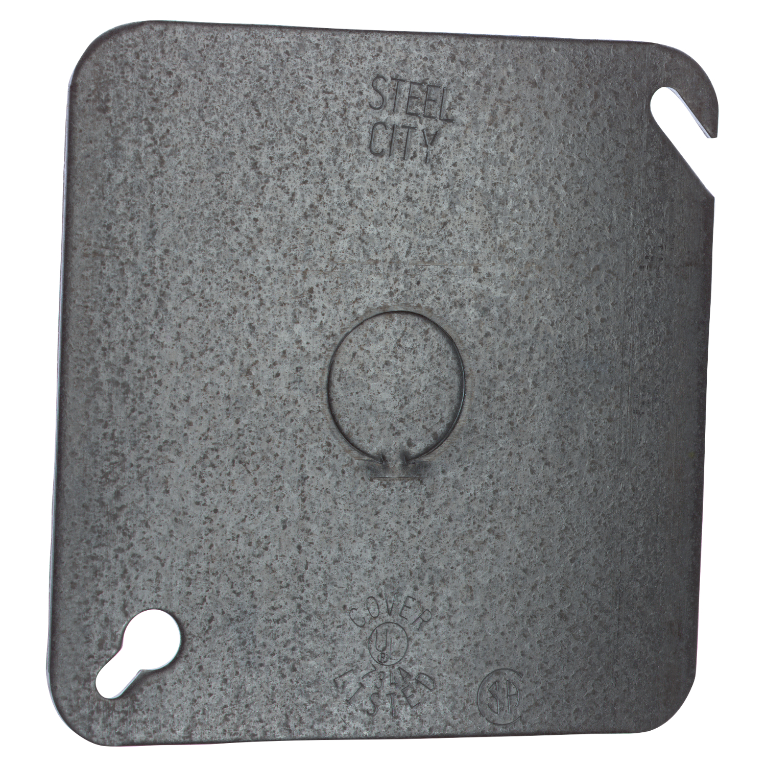 Product image for 4-11/16 SQ CVR FLAT, 1/2 KO