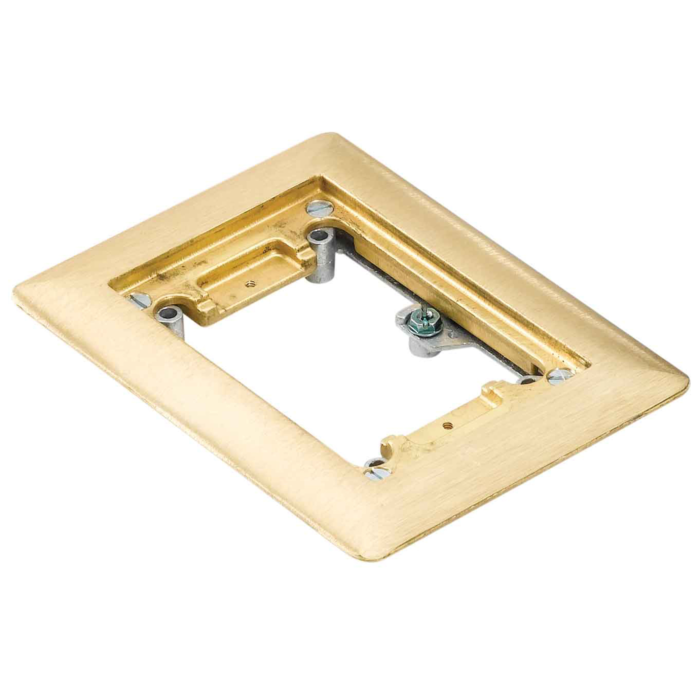 Product image for Carpet plate 1G brass for 60W/640/840 floor box