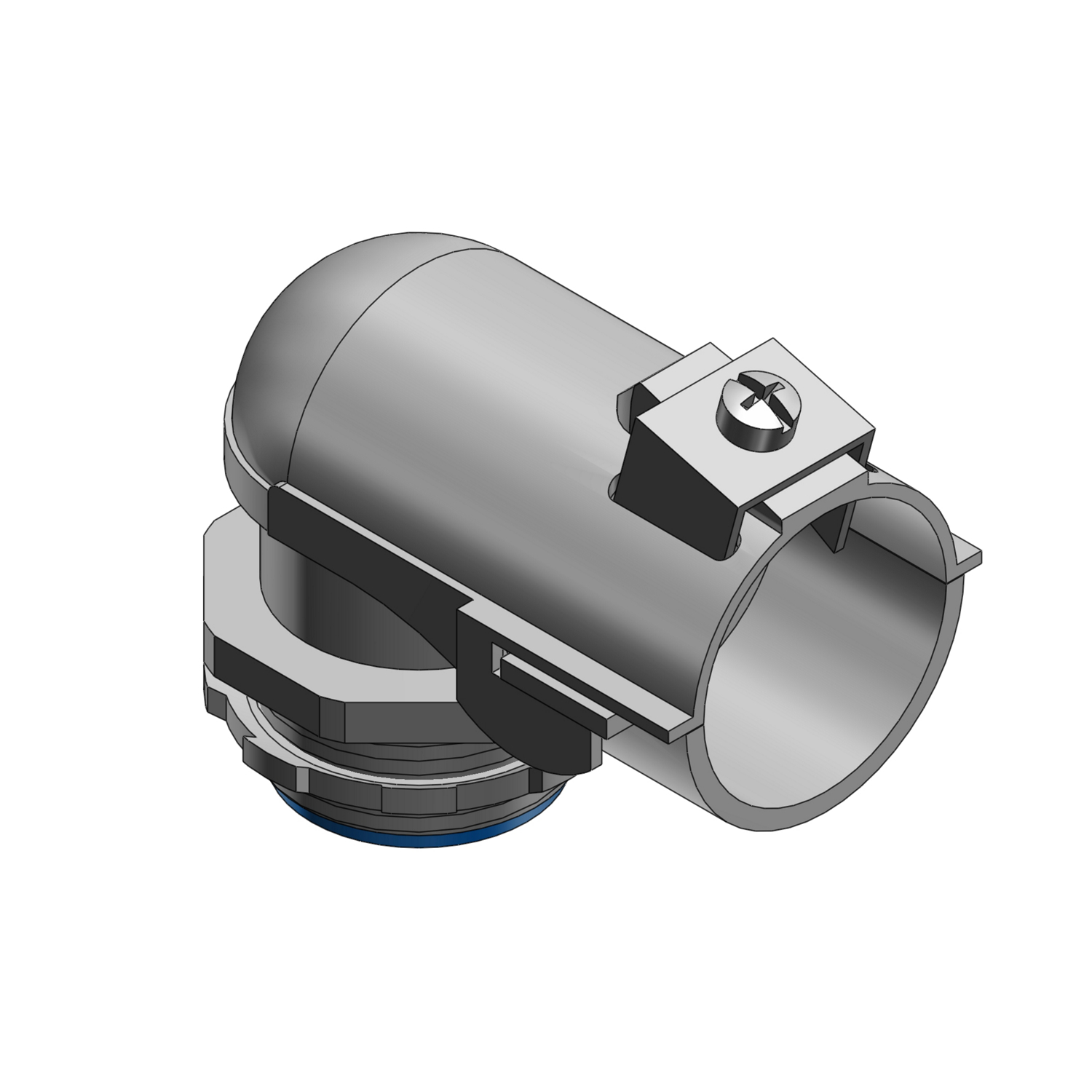 Product image for Connector 90.. mallb iron nyl 1-1/4in 1.56-1.75in