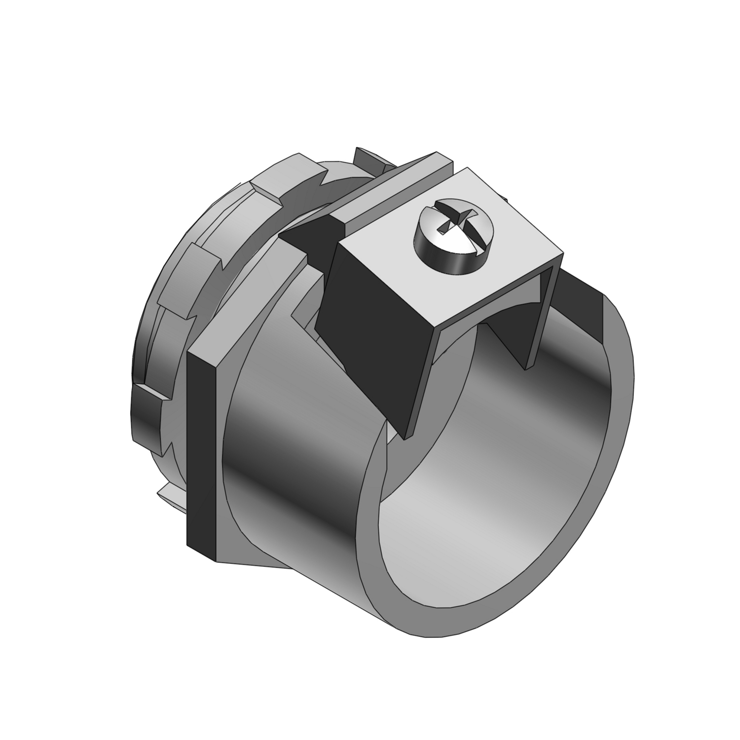 Product image for Connector cable str stl 3/8in 0.437 to 0.656in