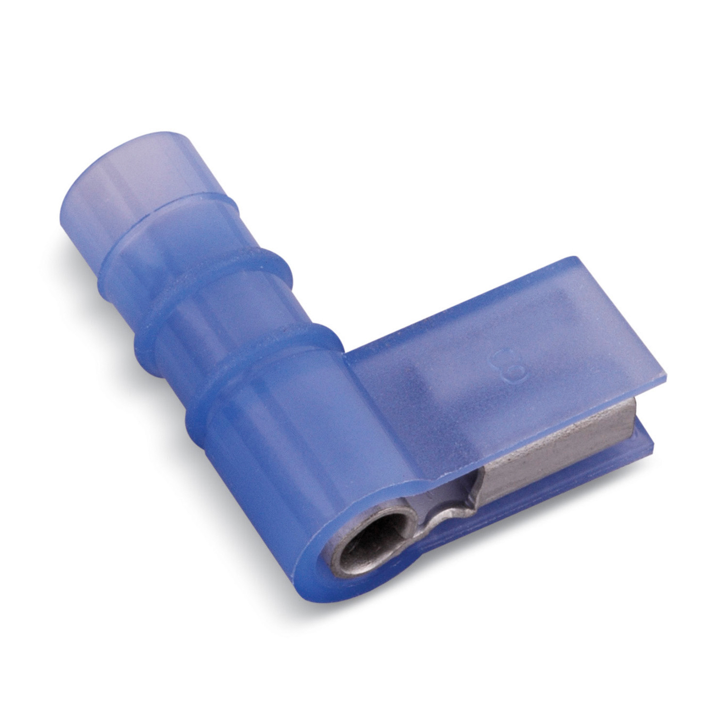 Product image for Disconnect female 90deg 16-14AWG nylon blue