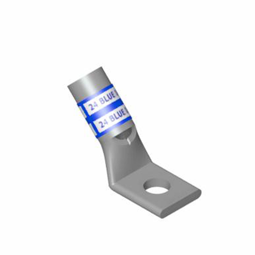 Product image for Lug 1hole 45.. standard barrel copper red 350kcmil 1/2"