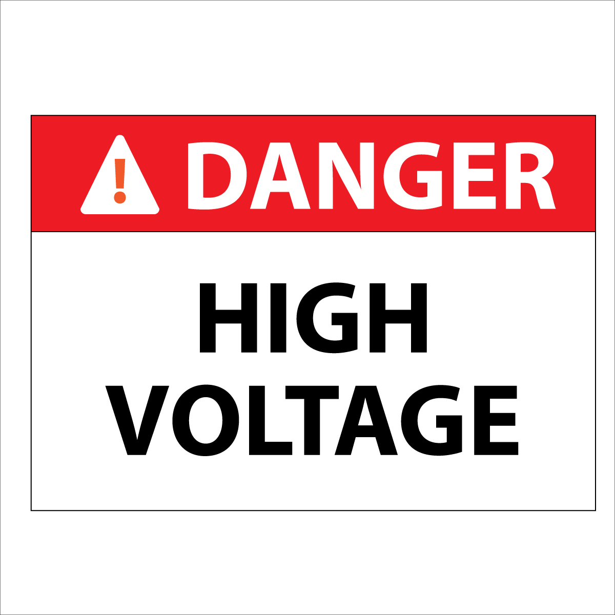 Product image for ALUM10X14DANGER HIGH VOLTAGE