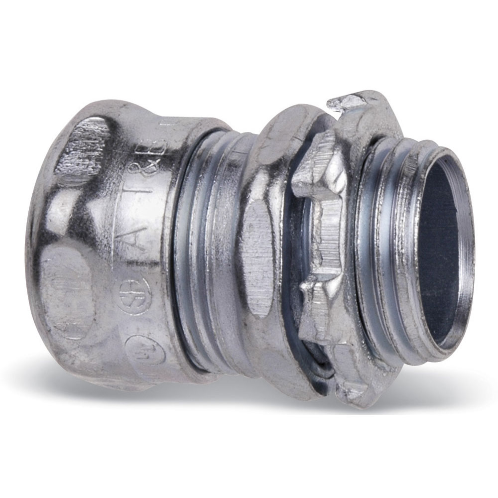 Product image for TNB 5221 CONNECTOR 3/4" EMT RT COMPRESSION STEEL