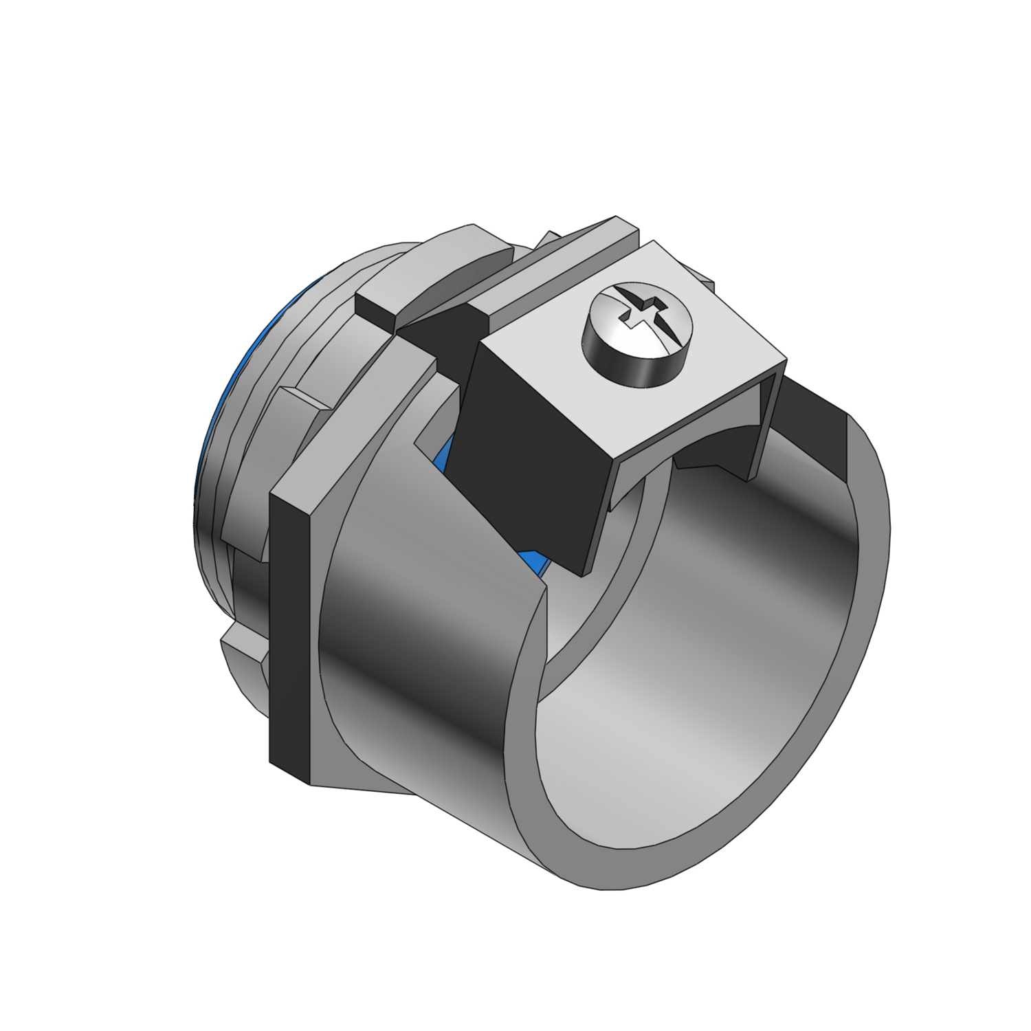 Product image for TNB 3110-C CONNECTOR 3/8" TITEBITE 1/2"KO .470"R- .660"R F FLEX AC BX INSULATED