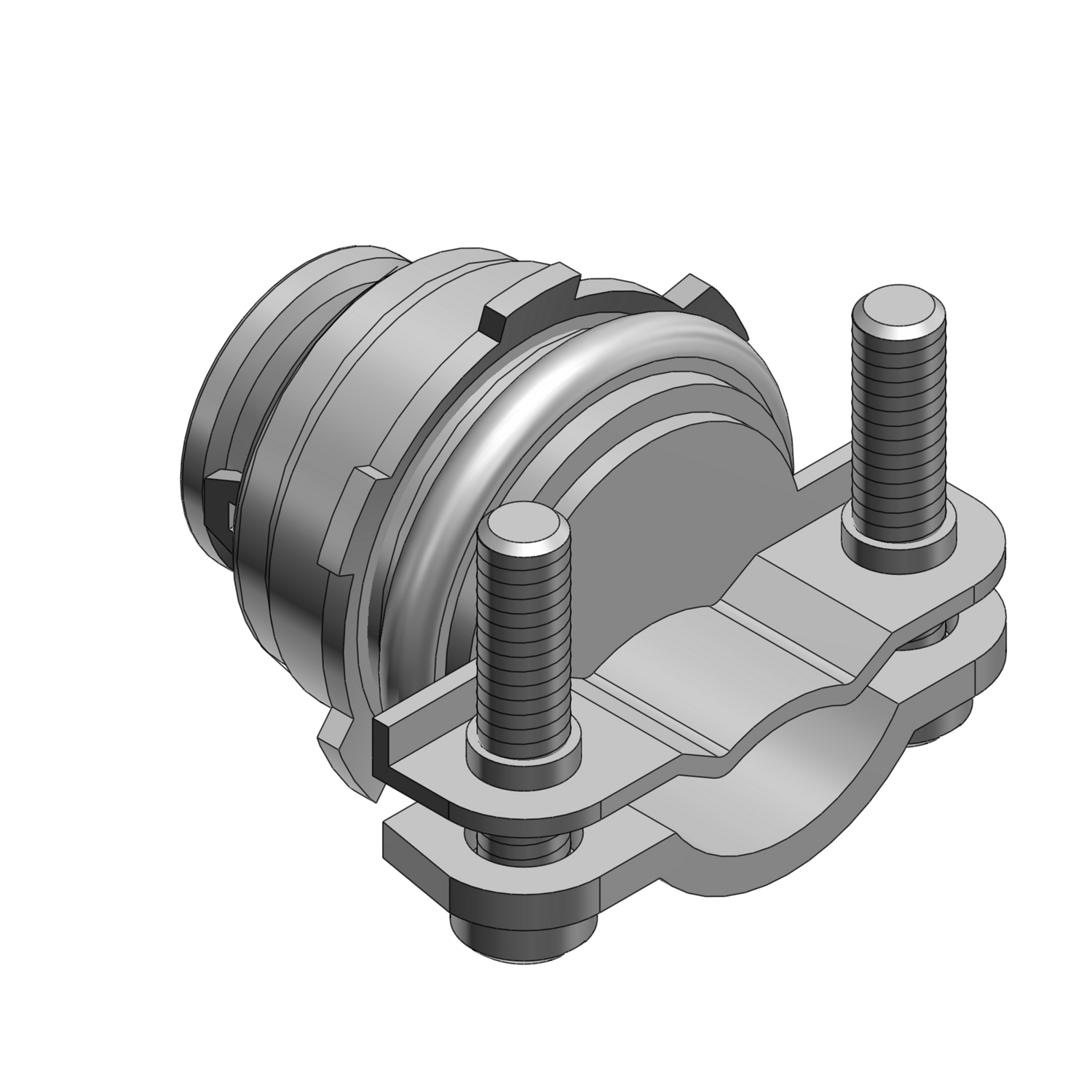 Product image for Connector two-screw 3/8in 0.25-0.656in
