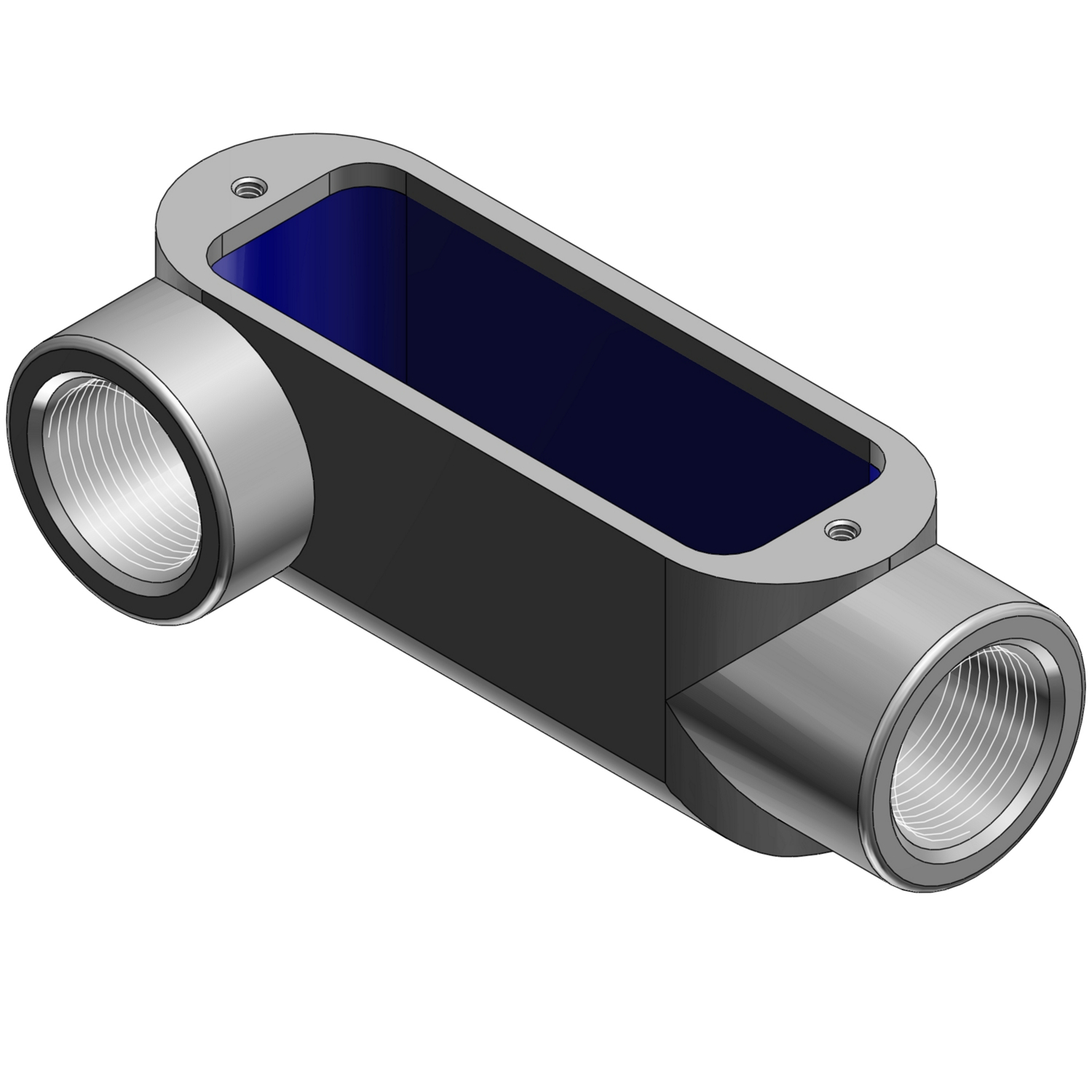 Product image for 1-1/4 INCH CONDUIT BODY,IRON,LR,F-8
