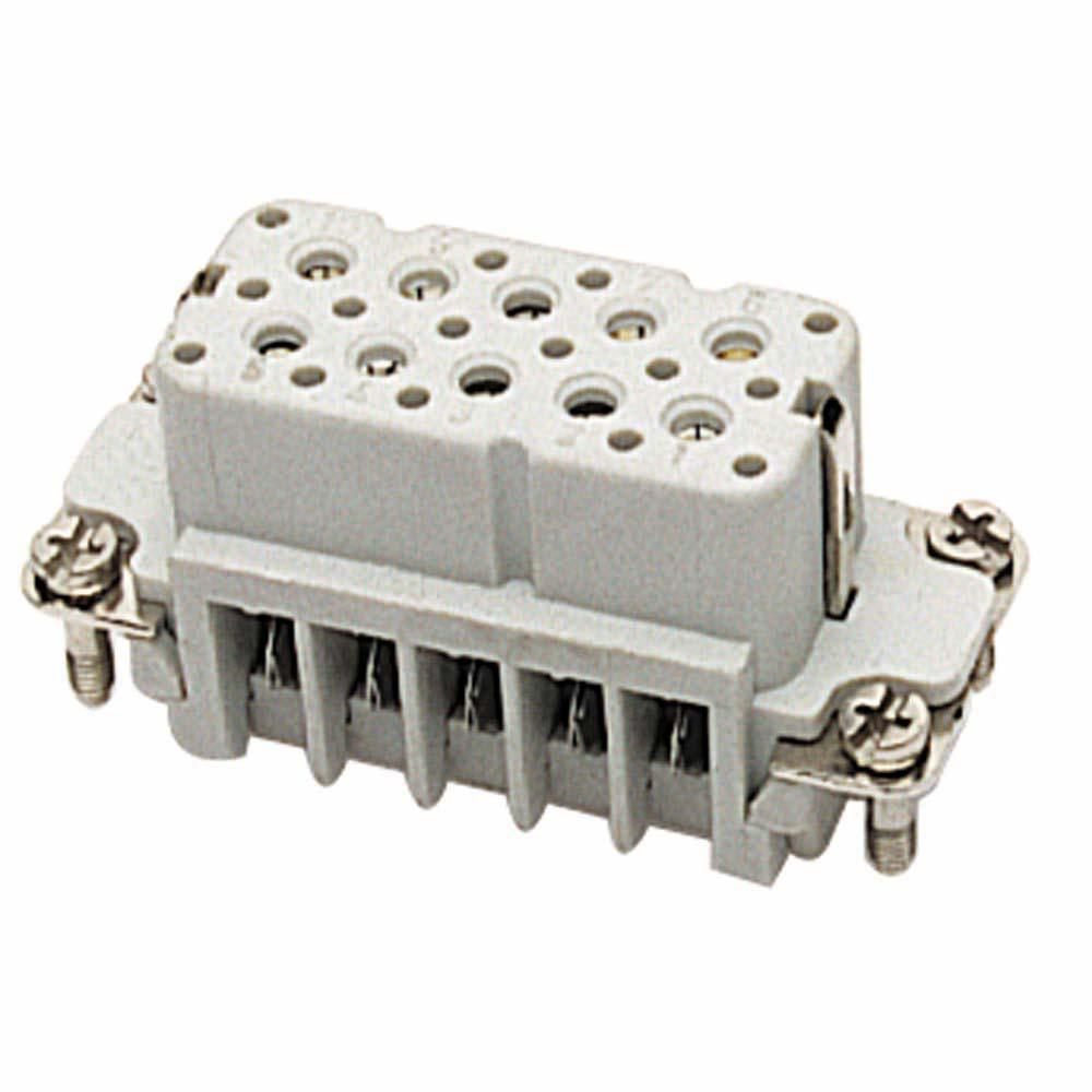 Product image for Insert female 10+G 20-14AWG 16A 600V screw