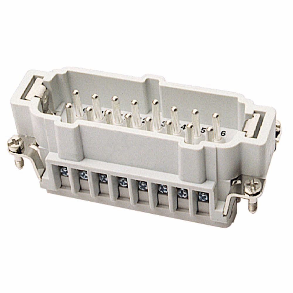 Product image for Insert male screw terminal 24+G 16AMP 600VAC