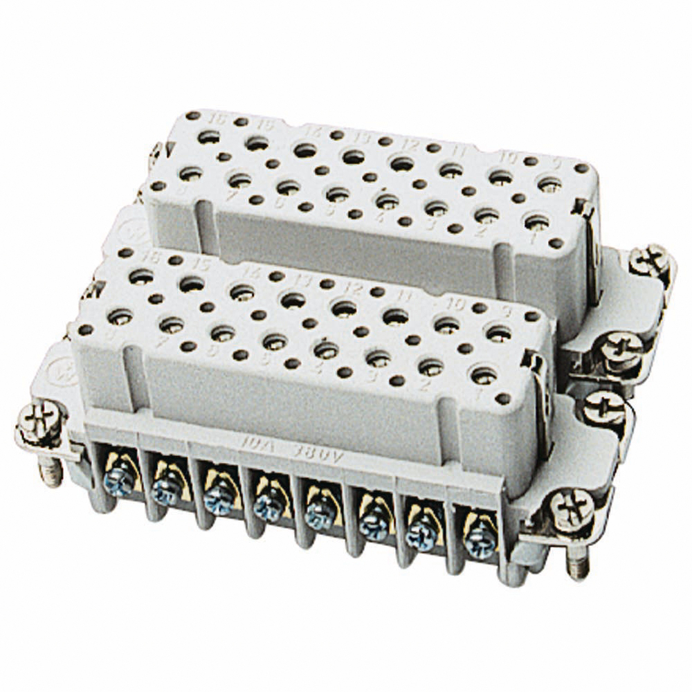 Product image for Insert female 32+G 20-14AWG 16A 600V screw