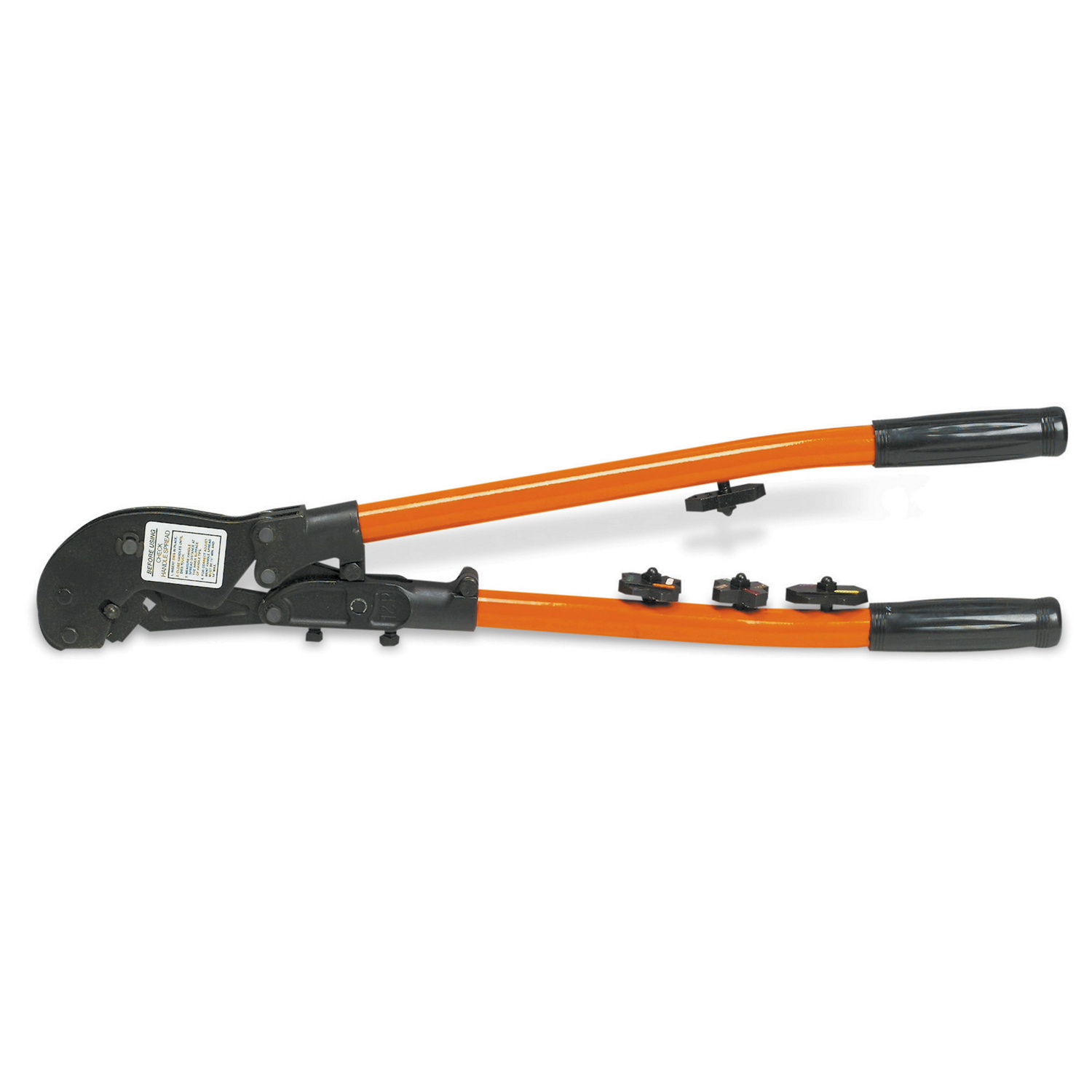 Product image for Crimp tool manual diamond 8-250kcmil COLOR-KEYED