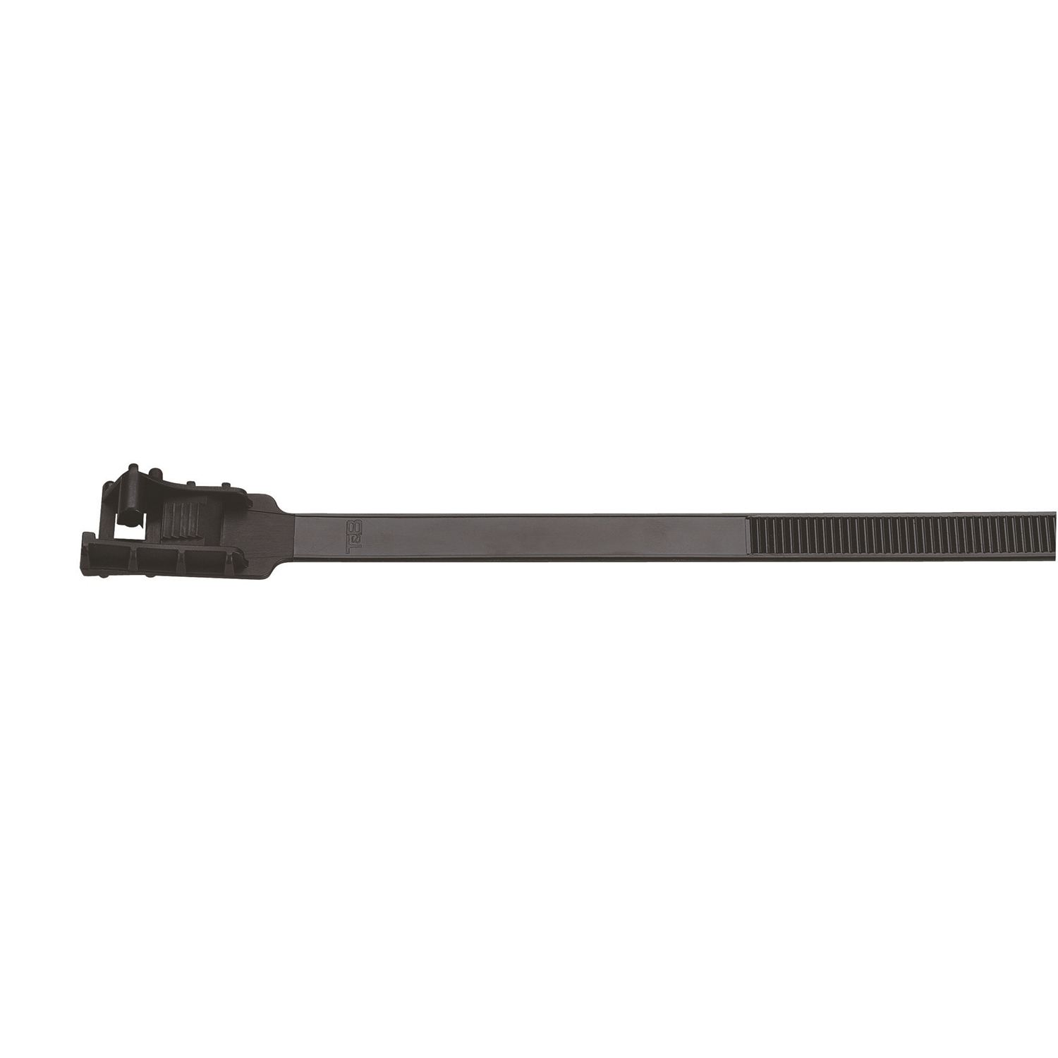 Product image for Cable release tie 19x.50" 200lbs black nylon
