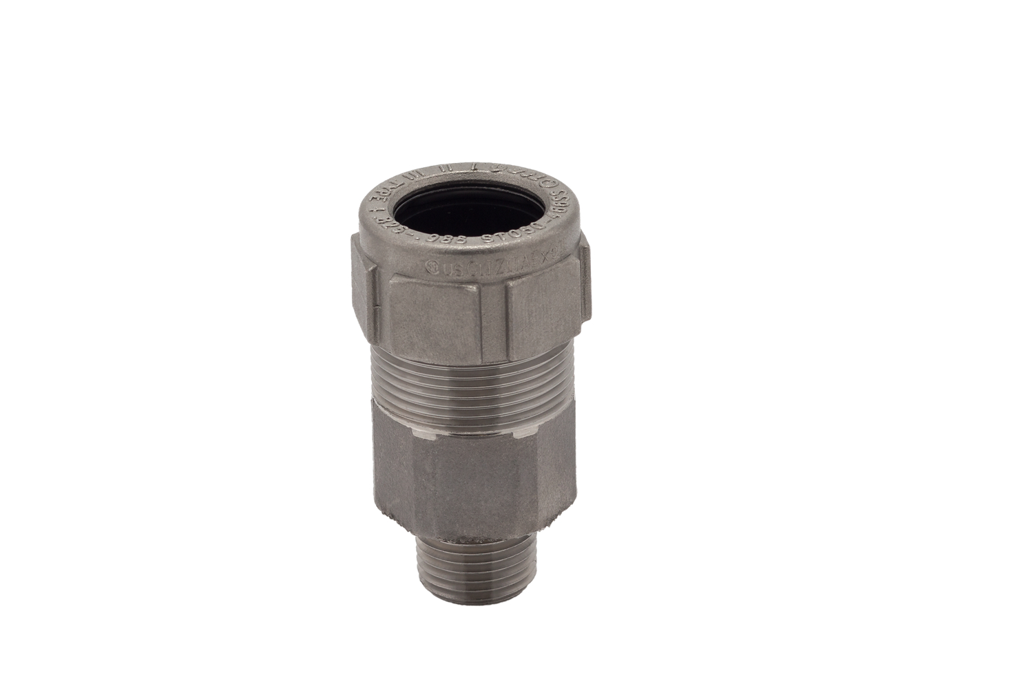 Product image for Connector cable str SS 1/2in 0.825 to 0.985in