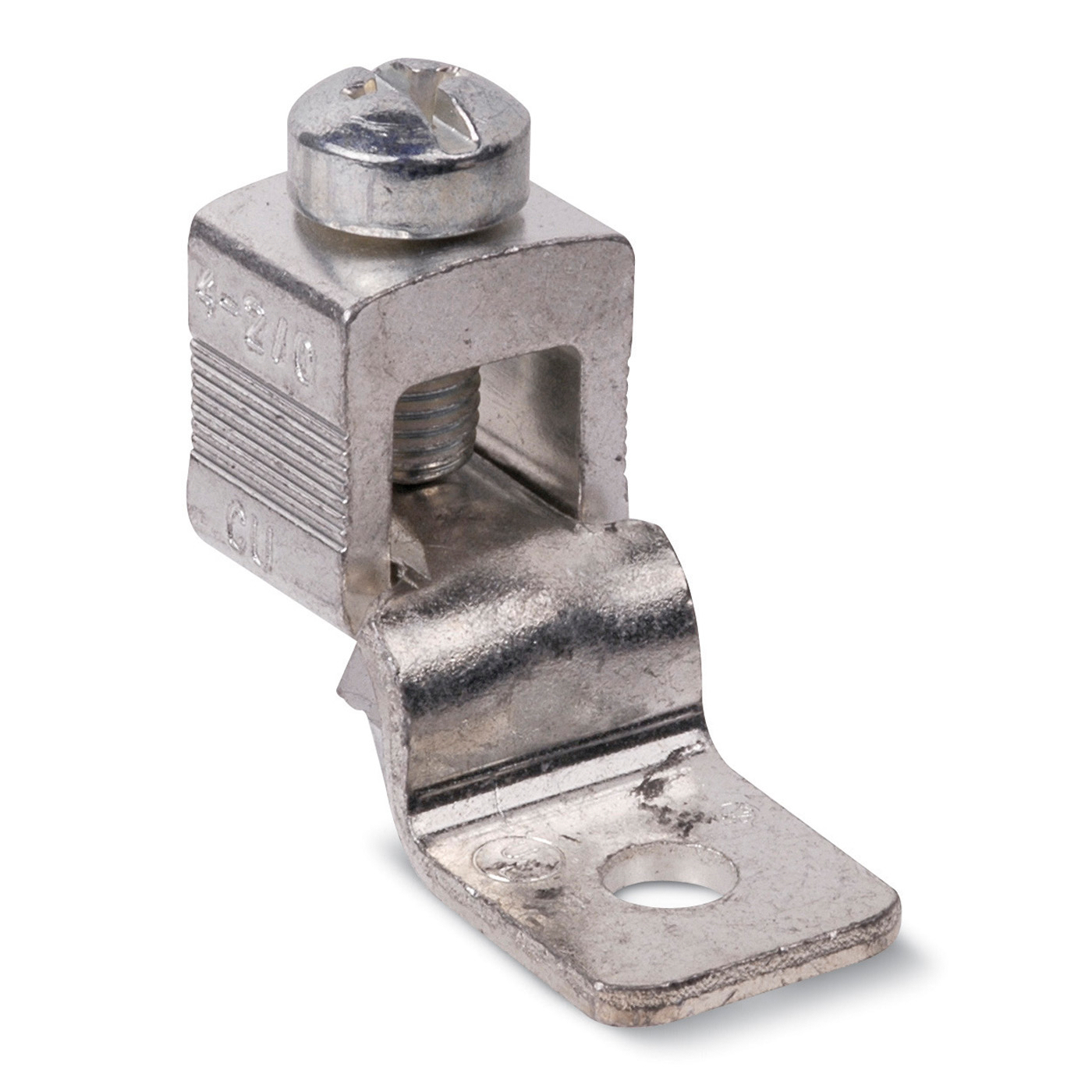 Product image for Connector mech offset tongue 1/0-4/0AWG 3/8in