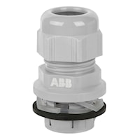 ABB CC-NPT-38-G Cable Gland 3/8 in 0.197 - 0.394 in Straight Nylon Ideal  for Connections and Strain Relief in Cramped Spaces Gray