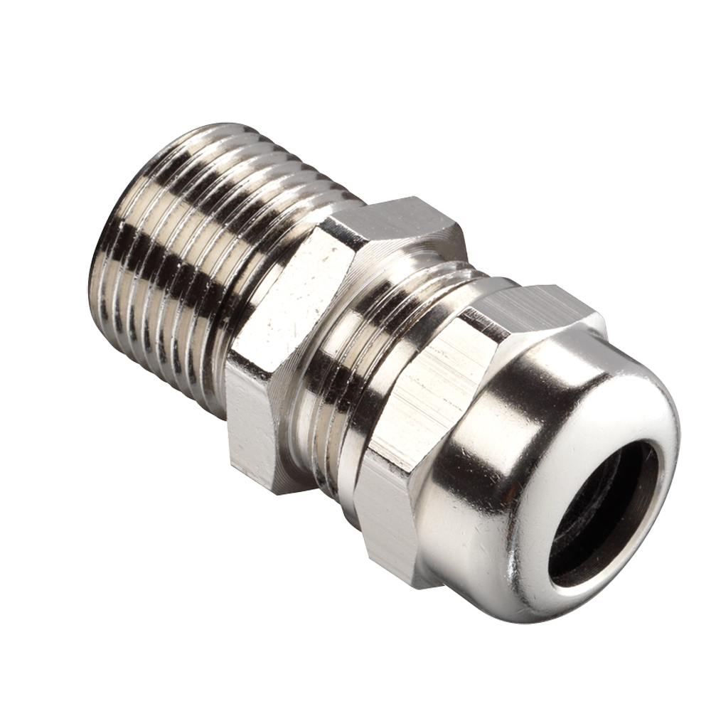 Product image for 1/2NPT N/P BRASS SC GLAND 4-12MM