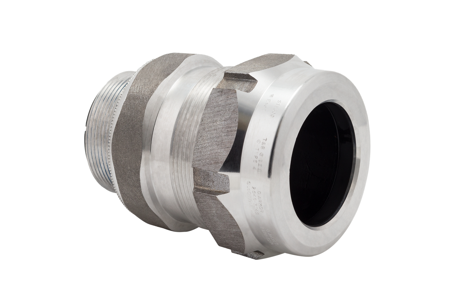 Product image for Connector cable str aluminium 3in 2.67 to 3.27in