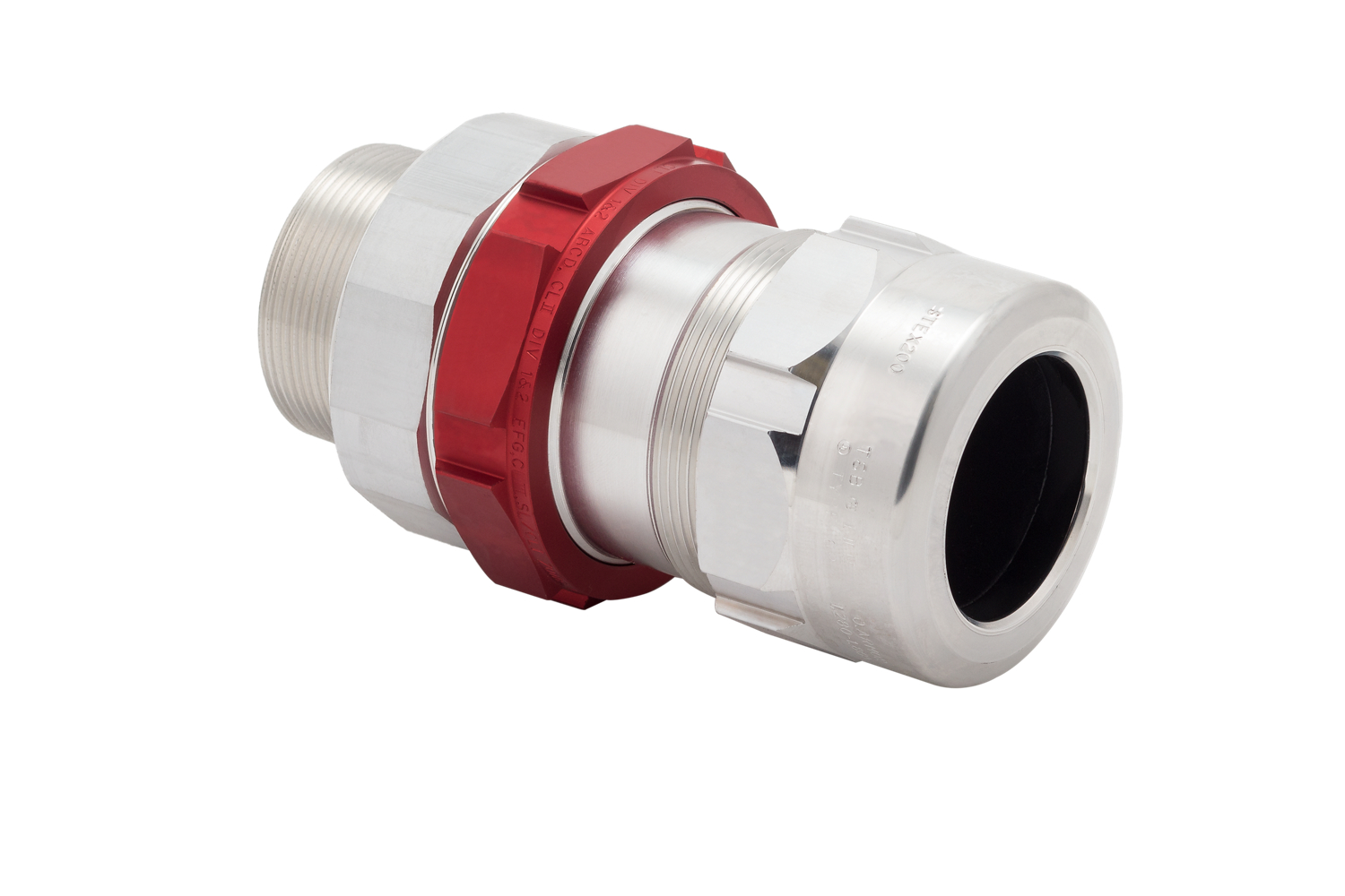 Product image for Connector cable straight alu 2in 1.44 to 1.965in