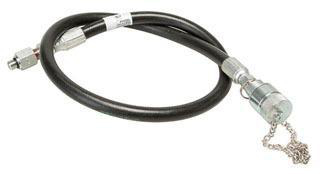 Product image for Hose unit high pressure hydraulic 1/4"x3'