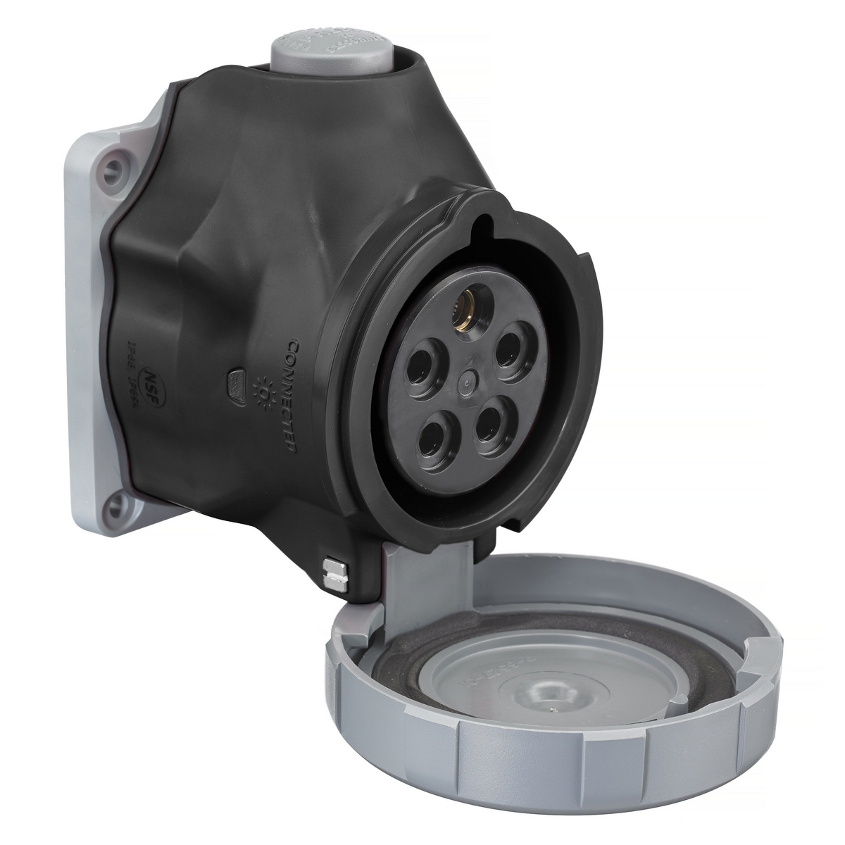 Product image for Receptacle 4 pole 5 wire 347/600V 60A 40HP
