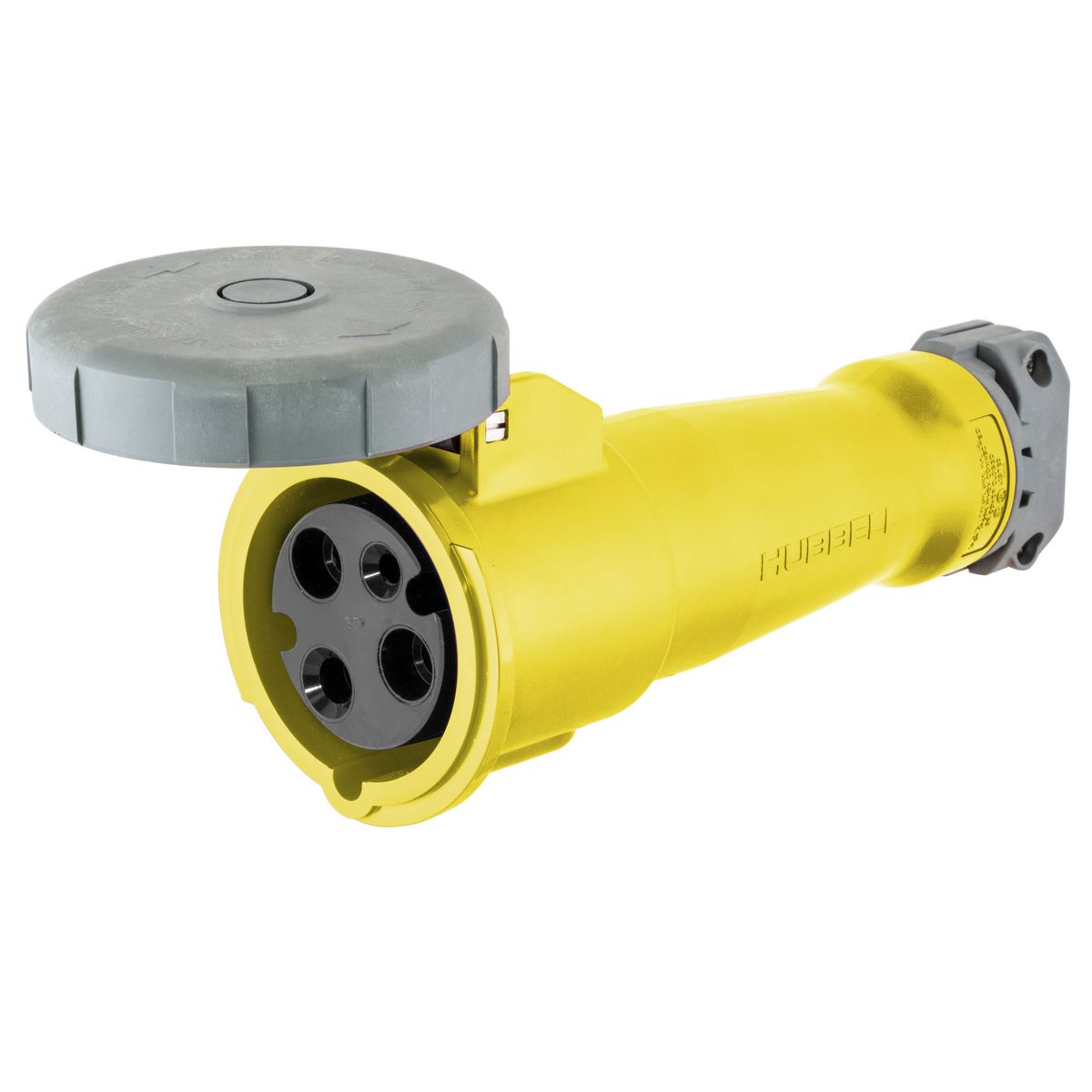 Product image for Connector 2 pole 3 wire 20A 125V yellow