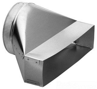 Product image for TRANSITION DUCT,BROAN,VERT,18 IN W,26 GA,STL,FINISH: GALV