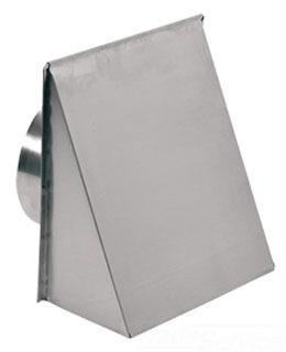 Product image for WALL CAP,NUTONE,6 IN D X 13 IN HT,12-1/2 IN W,AL,FINISH: AL NATURAL