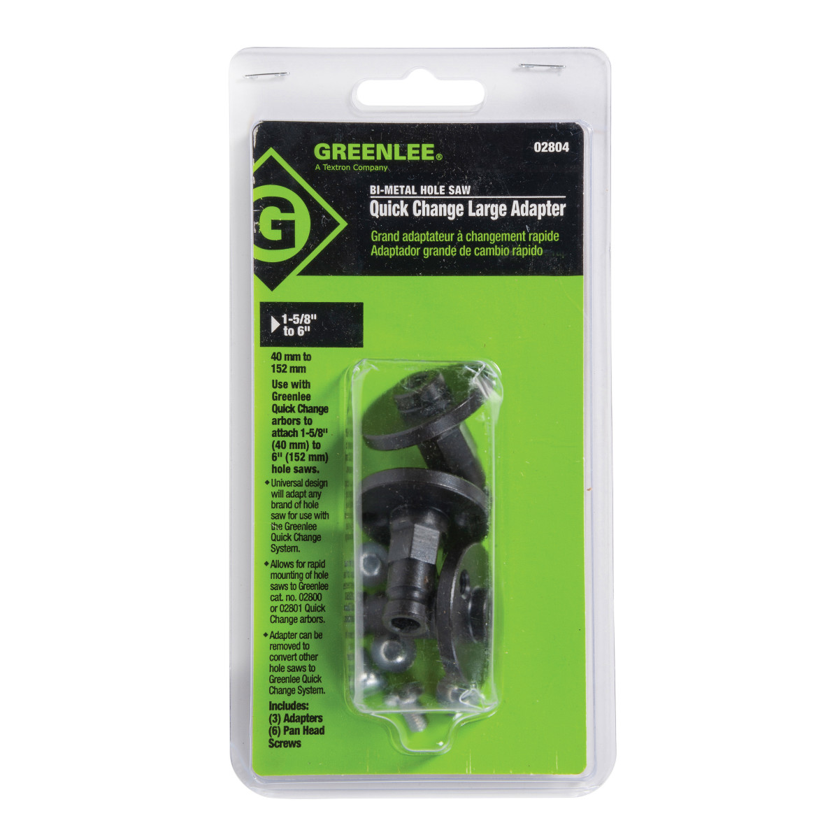 Product image for Adapters large for 1-5/8" to 6" Saws