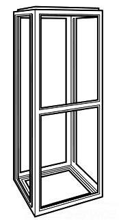 Product image for Frame modular steel SY-style 800x600x1600mm