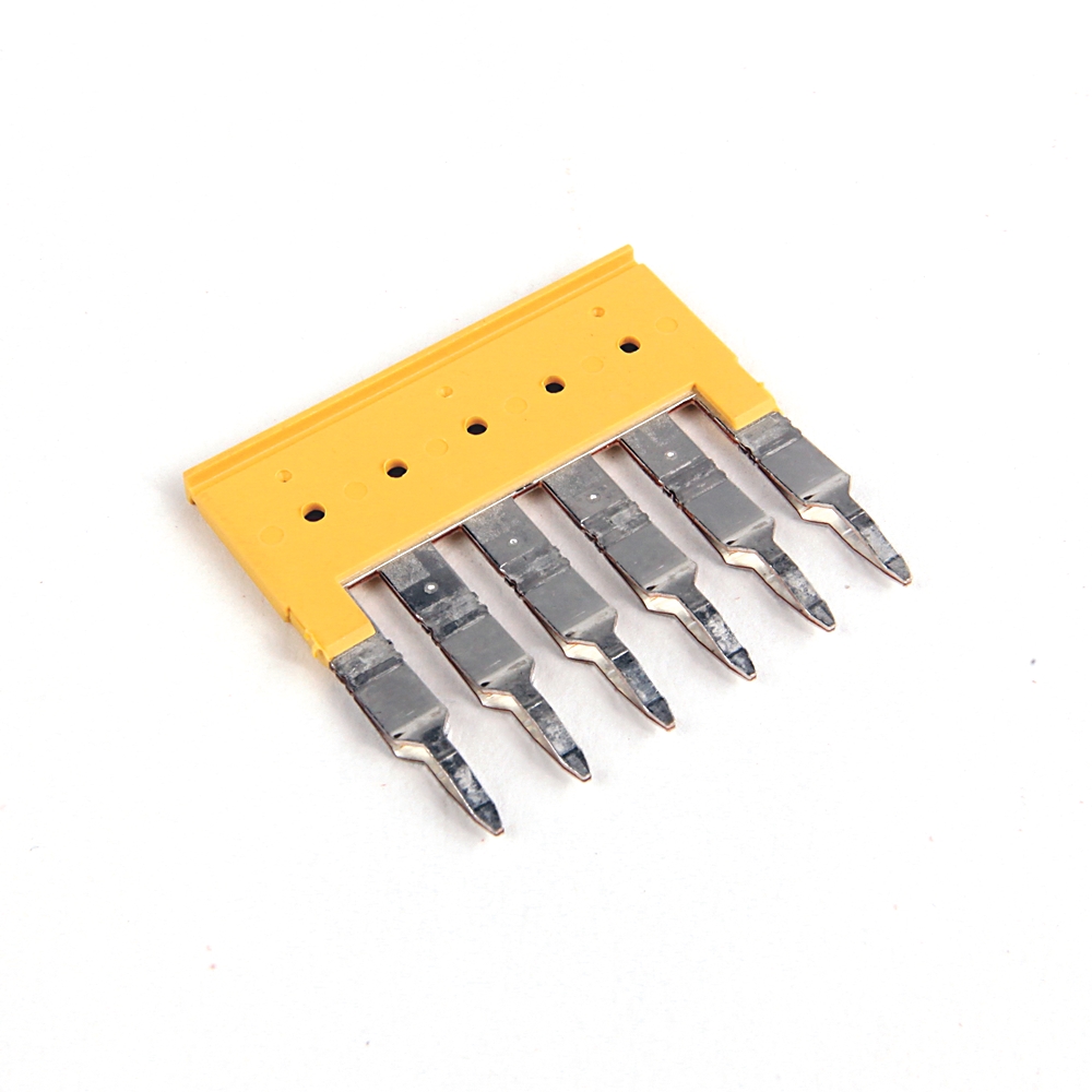 Product image for Jumper center 4-pole plug-in for 1492-L4/LD4 block yellow