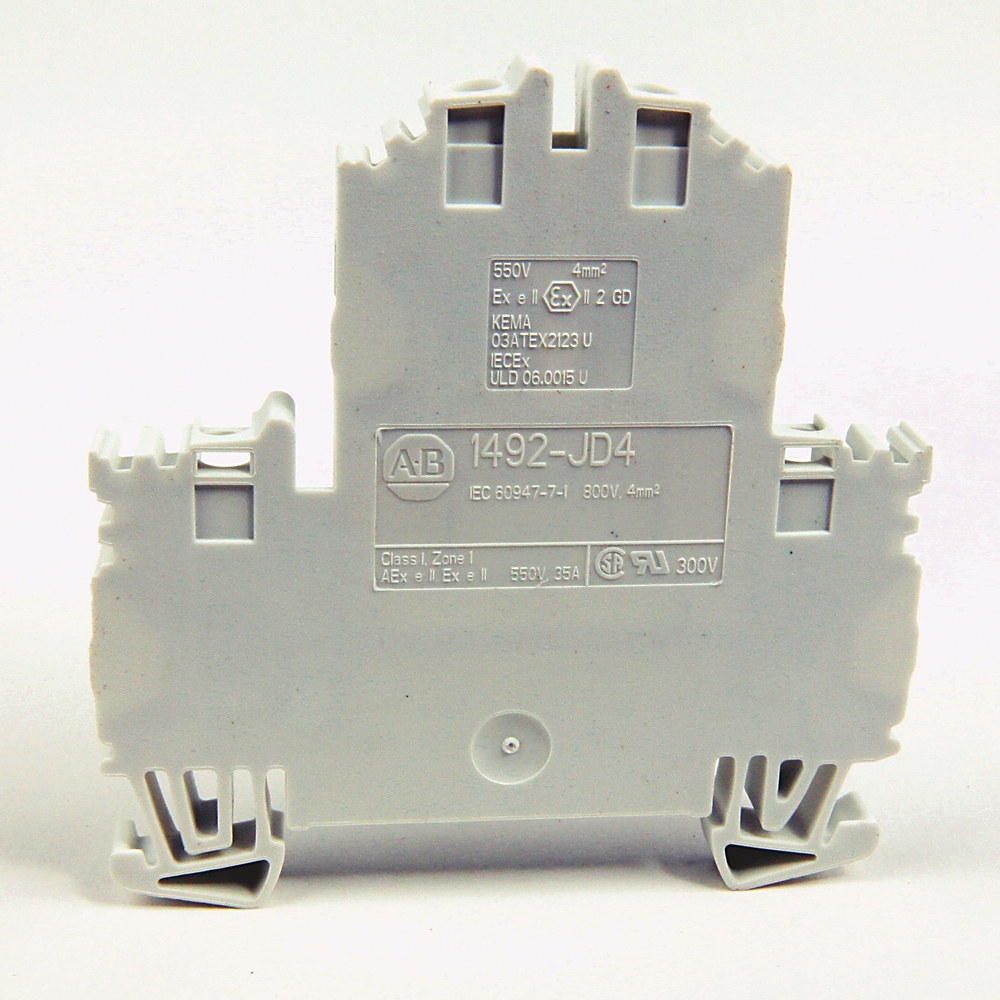 ABRA 1492-JD4 TERM BLOCK TWO LEVEL TWO CIRCUIT FEED THROUGH