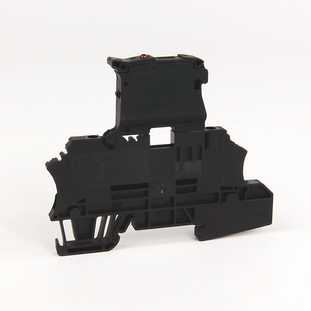 Product image for Block terminal fuse 1-circuit LED 26-12AWG 150V 17AMP black