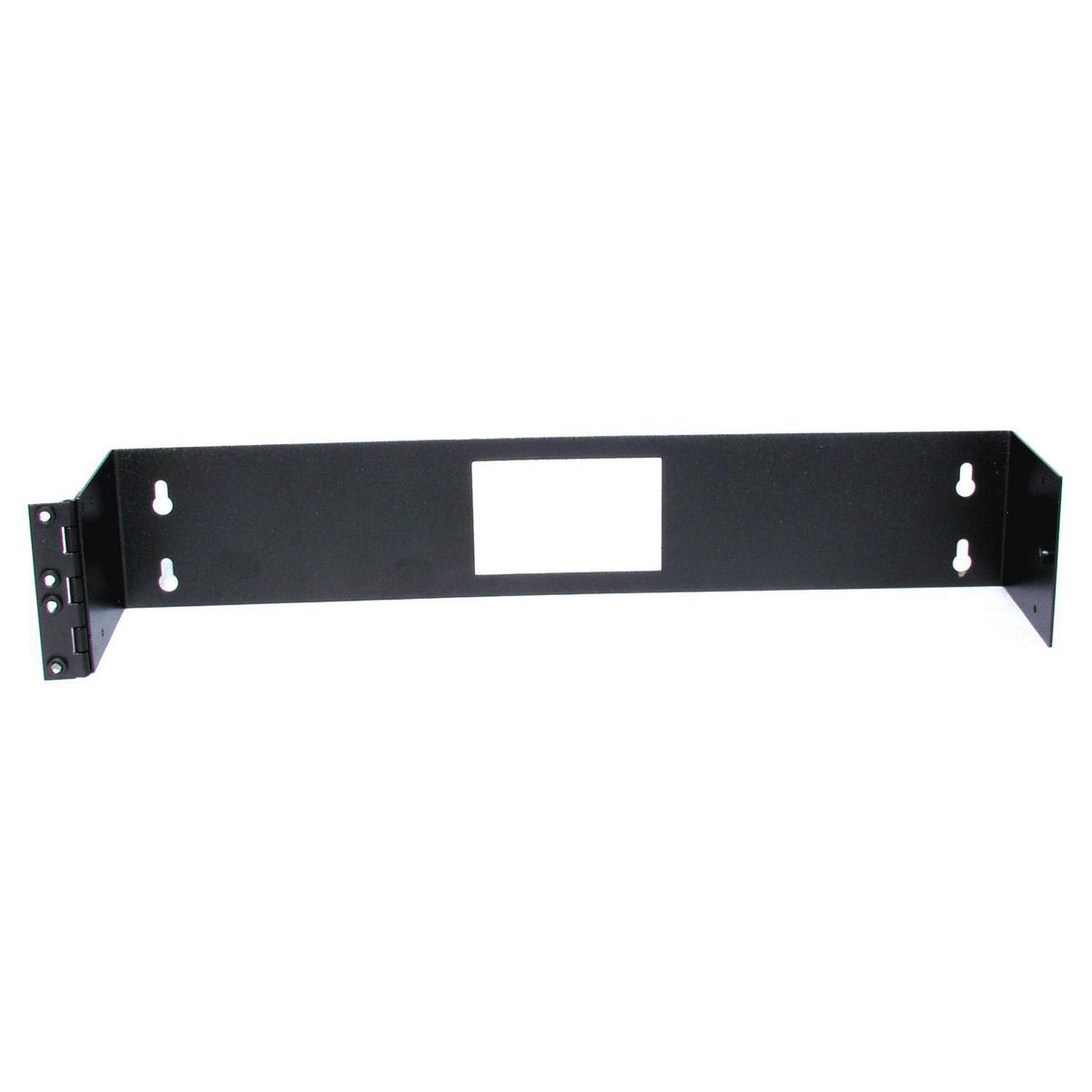 Product image for Bracket wall-mount side-hinged 2U steel 4x3.5"