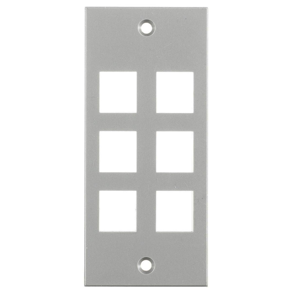 Product image for Faceplate modular multi-connect plastic grey