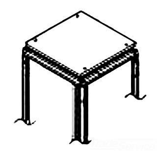 Product image for Kit hardware steel raised top cover