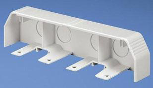 Product image for Fitting end cap raceway PVC twin-70 off-white