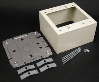 Product image for Box device extra deep 2-gang steel ivory