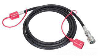 Product image for 10' X 1/4" Non-Conductive Hose with (1) 3/8" Male Coupler and (1) 3/8" Female Coupler