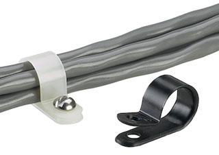 Product image for FXDDIACLMP,.25"BDL,#10SCREW,BL,BP