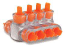 Product image for MULTI-TAP CONNECTOR, DOUBLE-SIDED, CLEAR