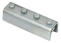 Product image for FOUR HOLE SPLICE CLEVIS B22 OR B52A CHNL, PRE-ASM, ZN PLTD